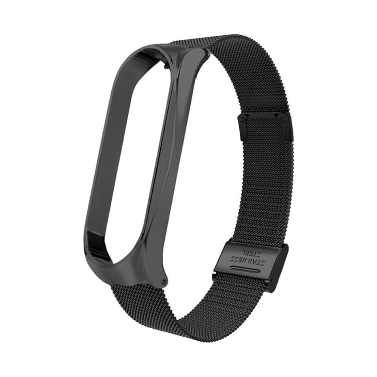 Rigtigt fint Xiaomi Mi Band 5 Metal Rem - Sort#serie_1