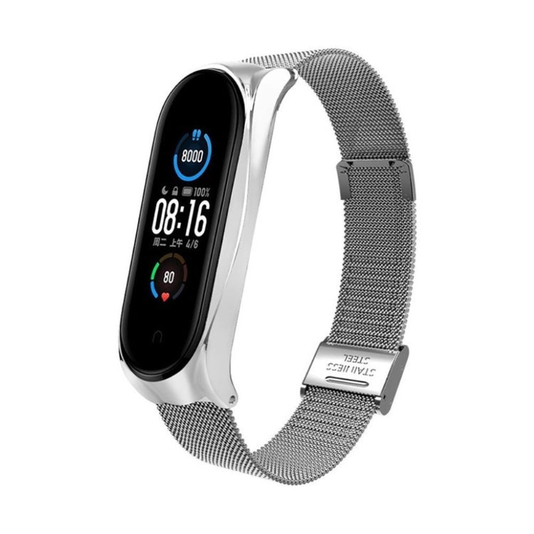 Rigtigt fint Xiaomi Mi Band 5 Metal Rem - Sølv#serie_3