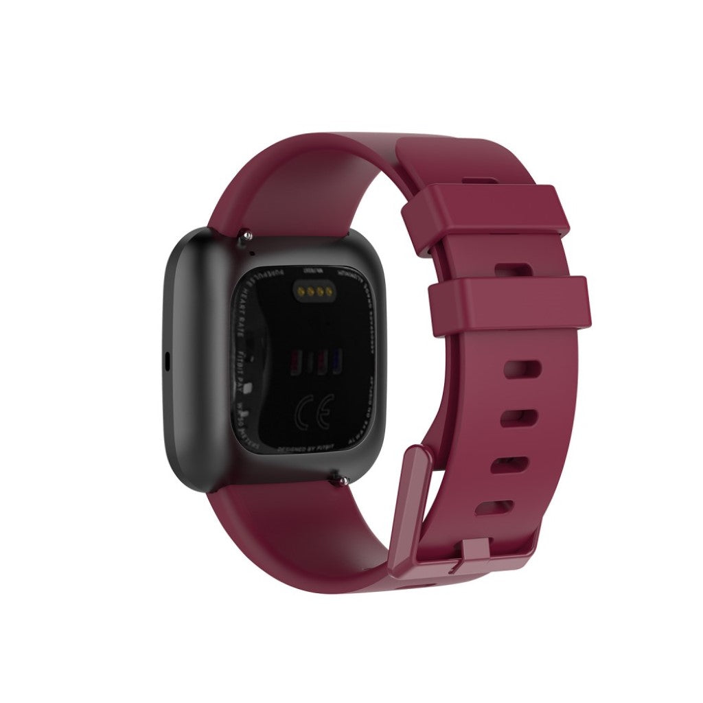 Vildt sejt Fitbit Versa 2 / Fitbit Versa Lite Silikone Rem - Størrelse: S - Rød#serie_4