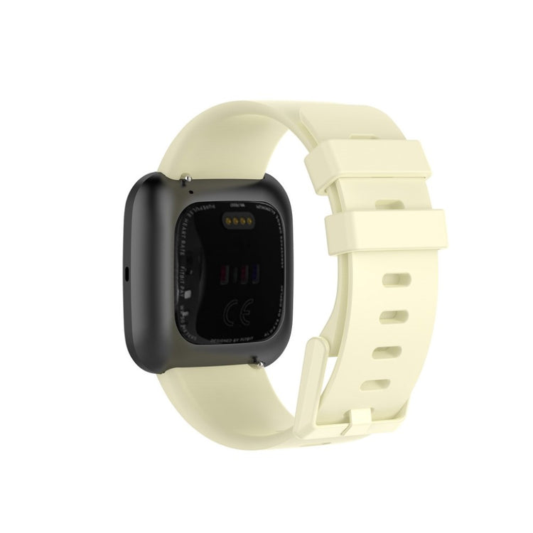 Vildt sejt Fitbit Versa 2 / Fitbit Versa Lite Silikone Rem - Størrelse: S - Beige#serie_6