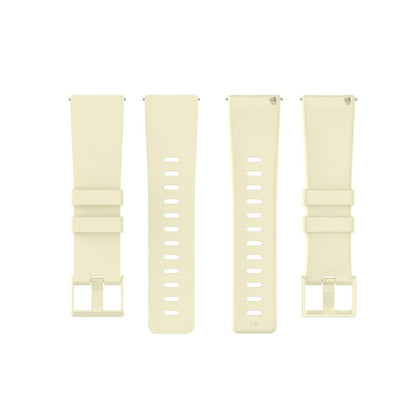 Vildt sejt Fitbit Versa 2 / Fitbit Versa Lite Silikone Rem - Størrelse: S - Beige#serie_6