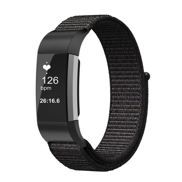 Vildt godt Fitbit Charge 2 Nylon Rem - Sølv#serie_2