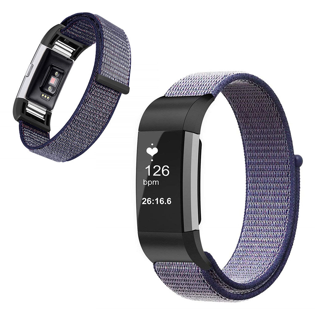 Vildt godt Fitbit Charge 2 Nylon Rem - Lilla#serie_7