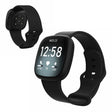 Intemporel Fitbit Versa 3 / Fitbit Sense Bracelet en silicone - Taille : S