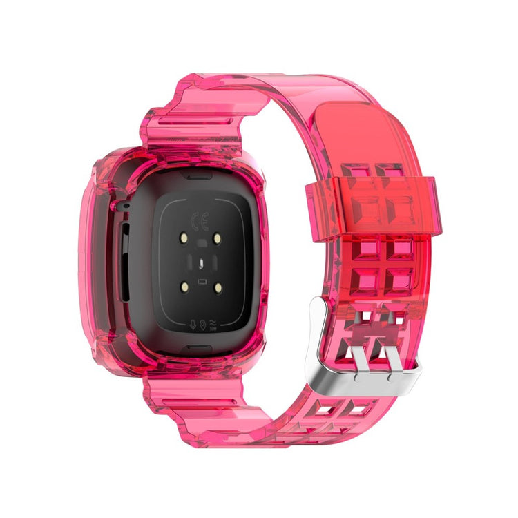 Vildt hårdfør Fitbit Versa 3 / Fitbit Sense Silikone Rem - Pink#serie_3