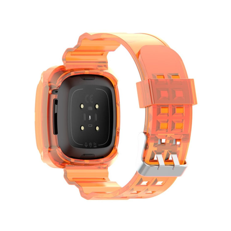 Vildt hårdfør Fitbit Versa 3 / Fitbit Sense Silikone Rem - Orange#serie_4