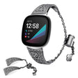 Fitbit Versa 3 / Fitbit Sense 1 Bracelet universel en métal et strass