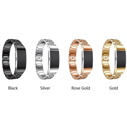 Meget flot Fitbit Charge 2 Metal Rem - Sort#serie_1