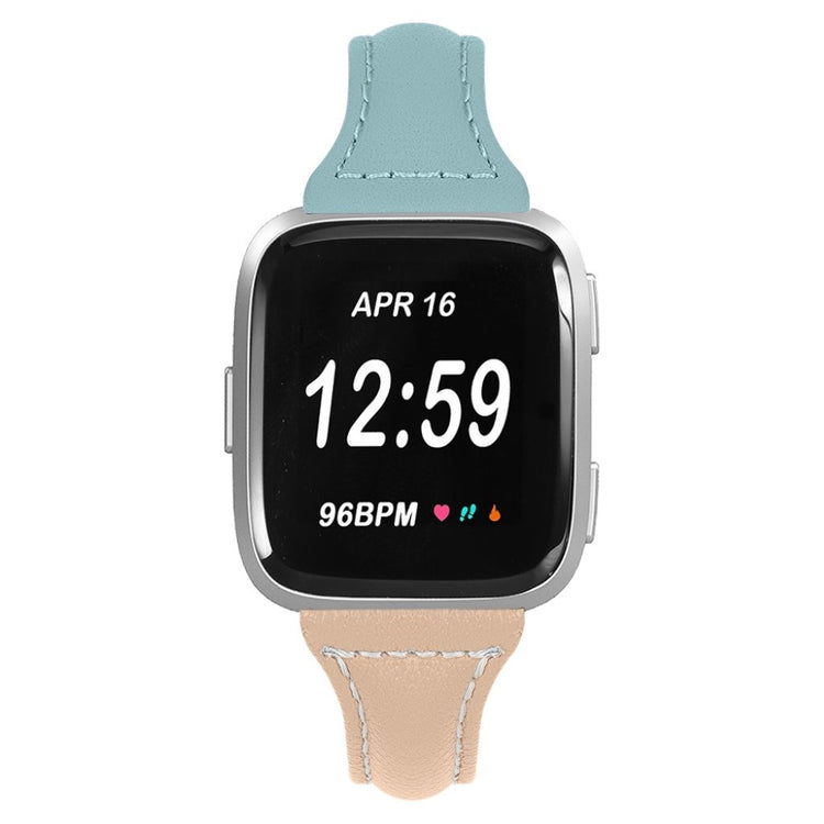 Super fantastisk Fitbit Versa Ægte læder Rem - Orange#serie_2