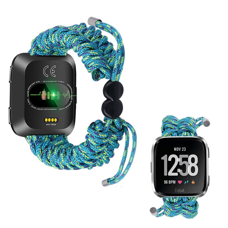 Rigtigt nydelig Fitbit Versa Nylon Rem - Grøn#serie_7