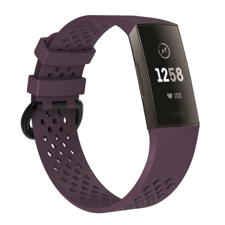 Flot Fitbit Charge 3 Silikone Rem - Lilla#serie_2