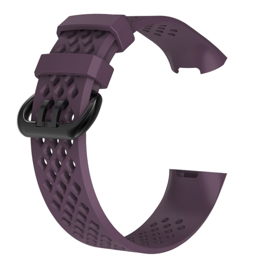 Flot Fitbit Charge 3 Silikone Rem - Lilla#serie_2