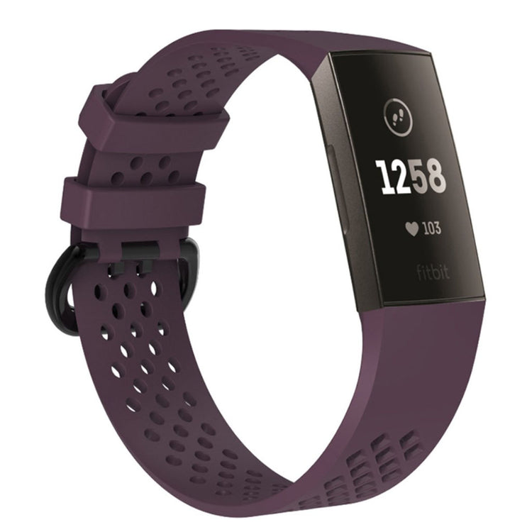 Flot Fitbit Charge 3 Silikone Rem - Lilla#serie_2