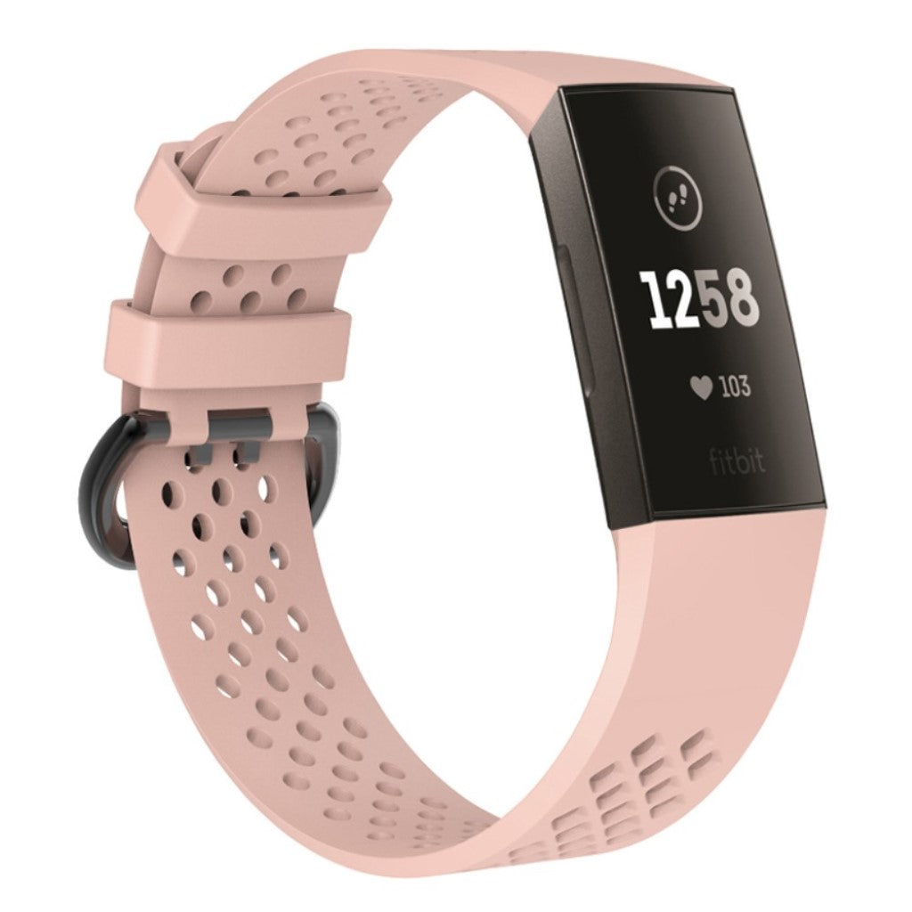 Flot Fitbit Charge 3 Silikone Rem - Pink#serie_8