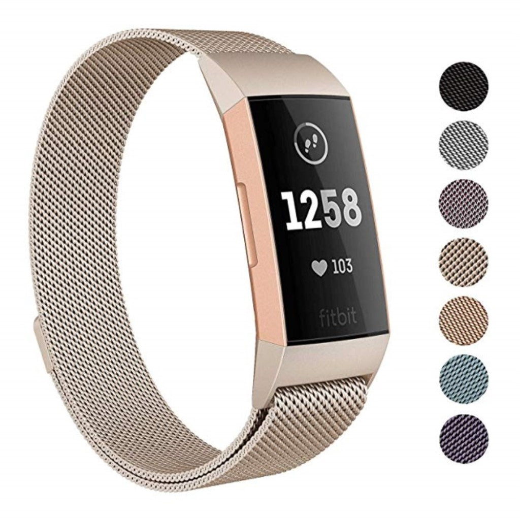 Rigtigt kønt Fitbit Charge 3 Metal Rem - Flerfarvet#serie_2