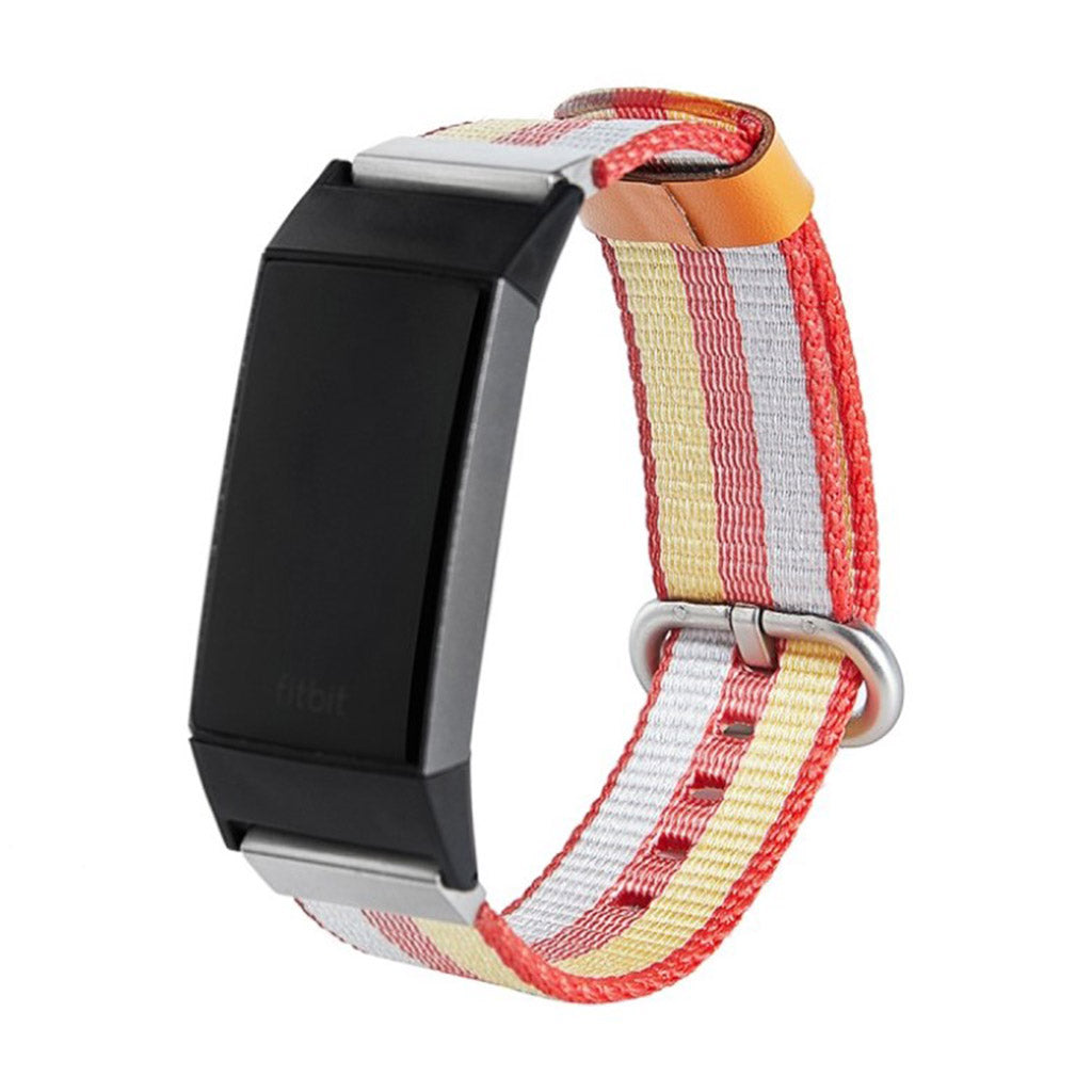 Meget kønt Fitbit Charge 3 Nylon Rem - Flerfarvet#serie_6