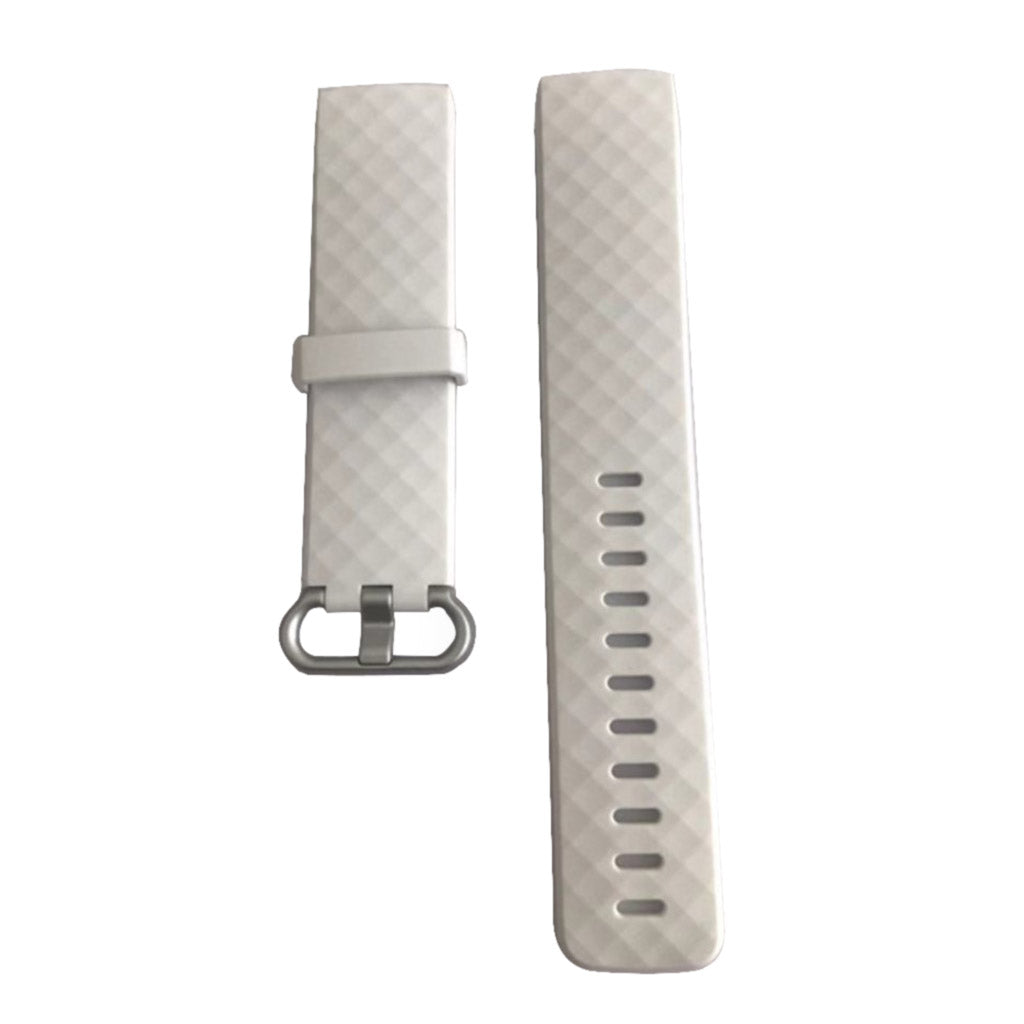 Mega nydelig Fitbit Charge 3 Silikone Rem - Hvid#serie_5