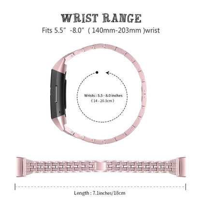 Vildt smuk Fitbit Charge 3 Plastik og Silikone Rem - Pink#serie_3