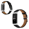 Sangle élégante en cuir véritable pour Fitbit Charge 3