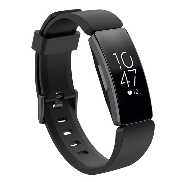 Rigtigt godt Fitbit Inspire Silikone Rem - Sort#serie_1