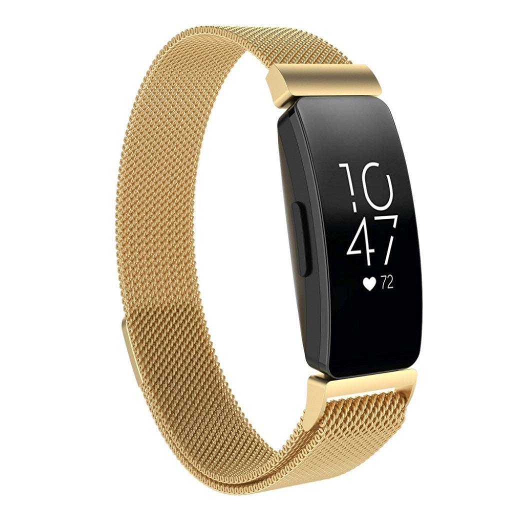 Mega holdbart Fitbit Inspire Metal Rem - Guld#serie_3