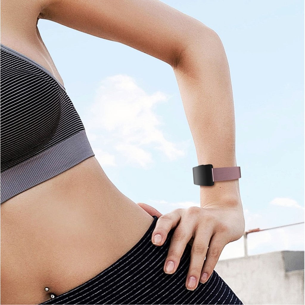 Mega holdbart Fitbit Inspire Metal Rem - Pink#serie_5