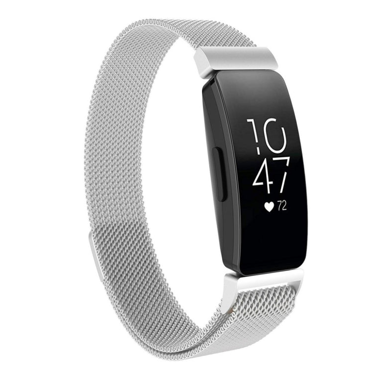 Mega holdbart Fitbit Inspire Metal Rem - Sølv#serie_7