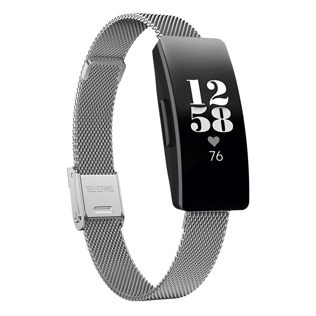 Mega holdbart Fitbit Inspire Metal Rem - Sølv#serie_7