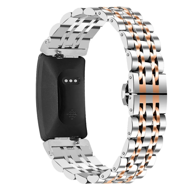 Skøn Fitbit Inspire Metal Rem - Sølv#serie_3