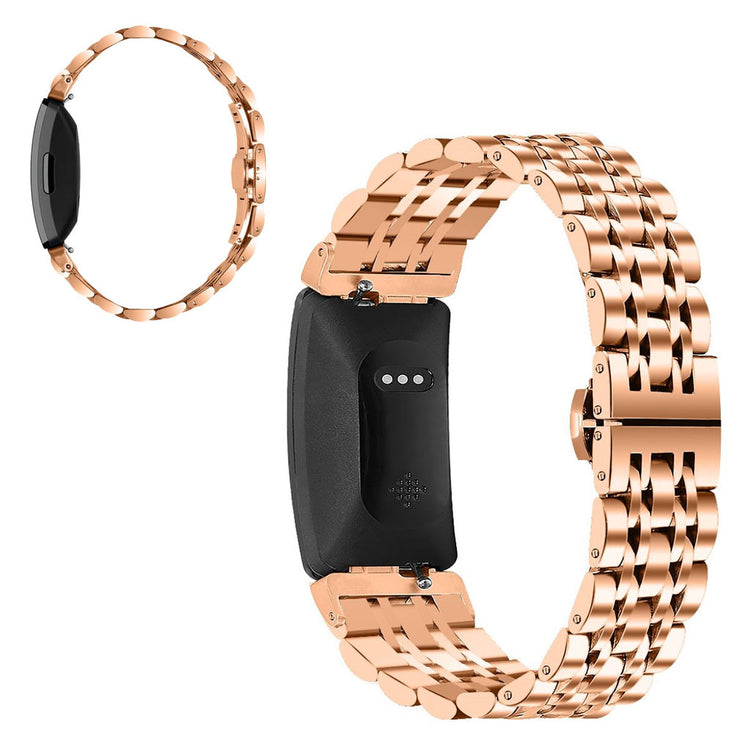 Skøn Fitbit Inspire Metal Rem - Pink#serie_6