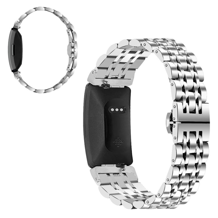 Skøn Fitbit Inspire Metal Rem - Sølv#serie_7