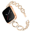 Méga cool Fitbit Versa Lite Metal and Rhinestone Strap (bracelet en métal et strass)