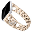 Bracelet confortable en métal et strass pour Fitbit Versa Lite