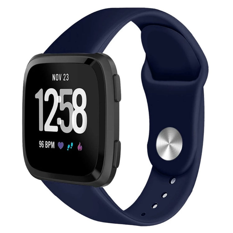 Solid Fitbit Versa 2 / Fitbit Versa Lite Silikone Rem - Blå#serie_10