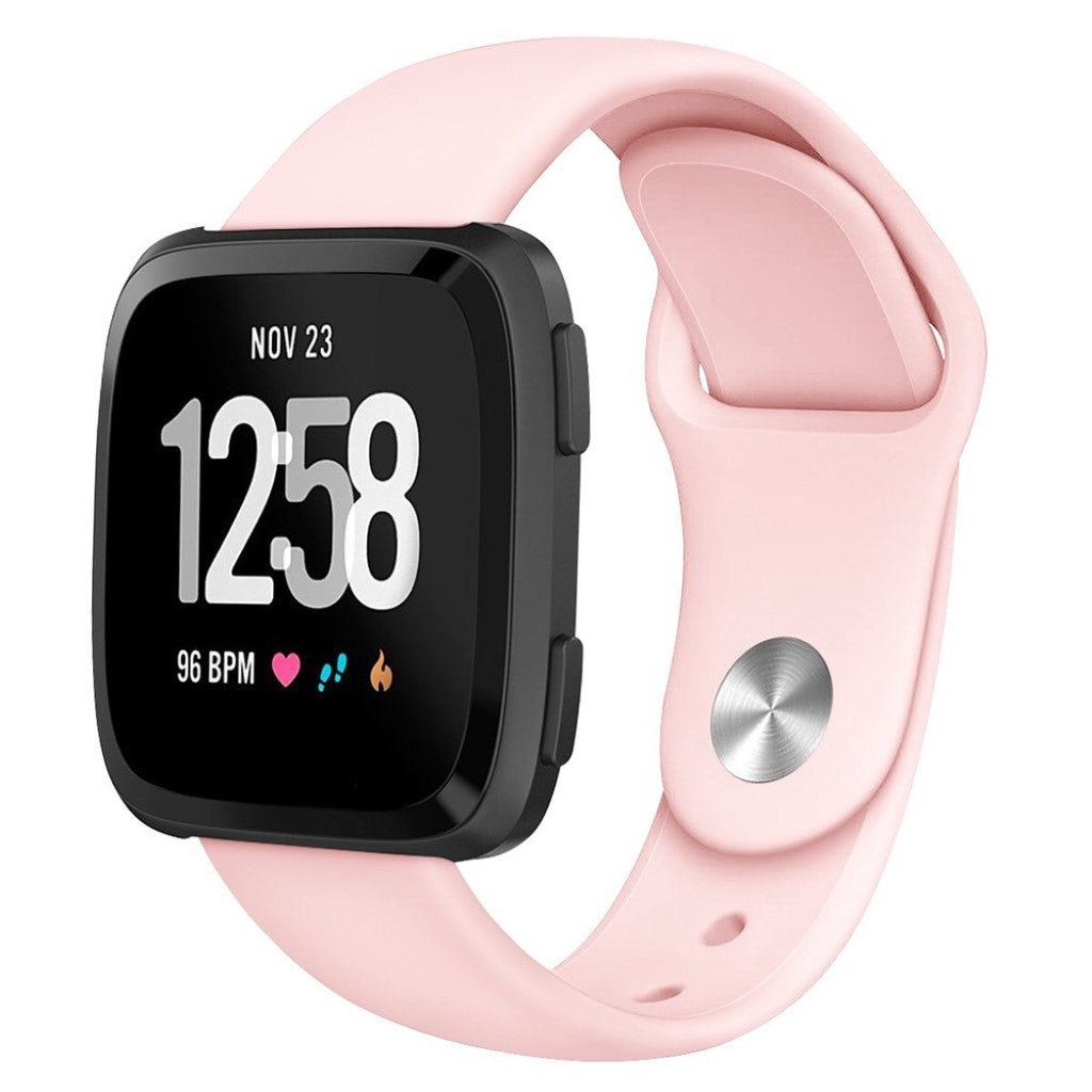 Solid Fitbit Versa 2 / Fitbit Versa Lite Silikone Rem - Pink#serie_3