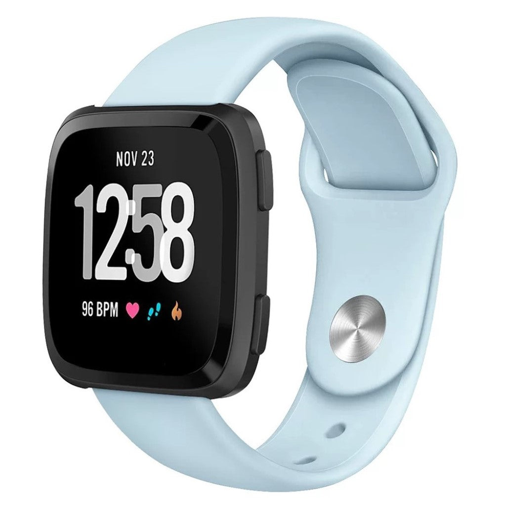 Solid Fitbit Versa 2 / Fitbit Versa Lite Silikone Rem - Blå#serie_9