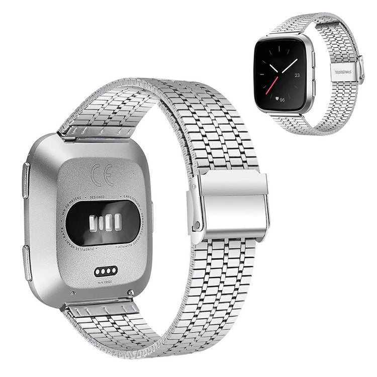 Yndigt Fitbit Versa 2 / Fitbit Versa Lite Metal Rem - Sølv#serie_1