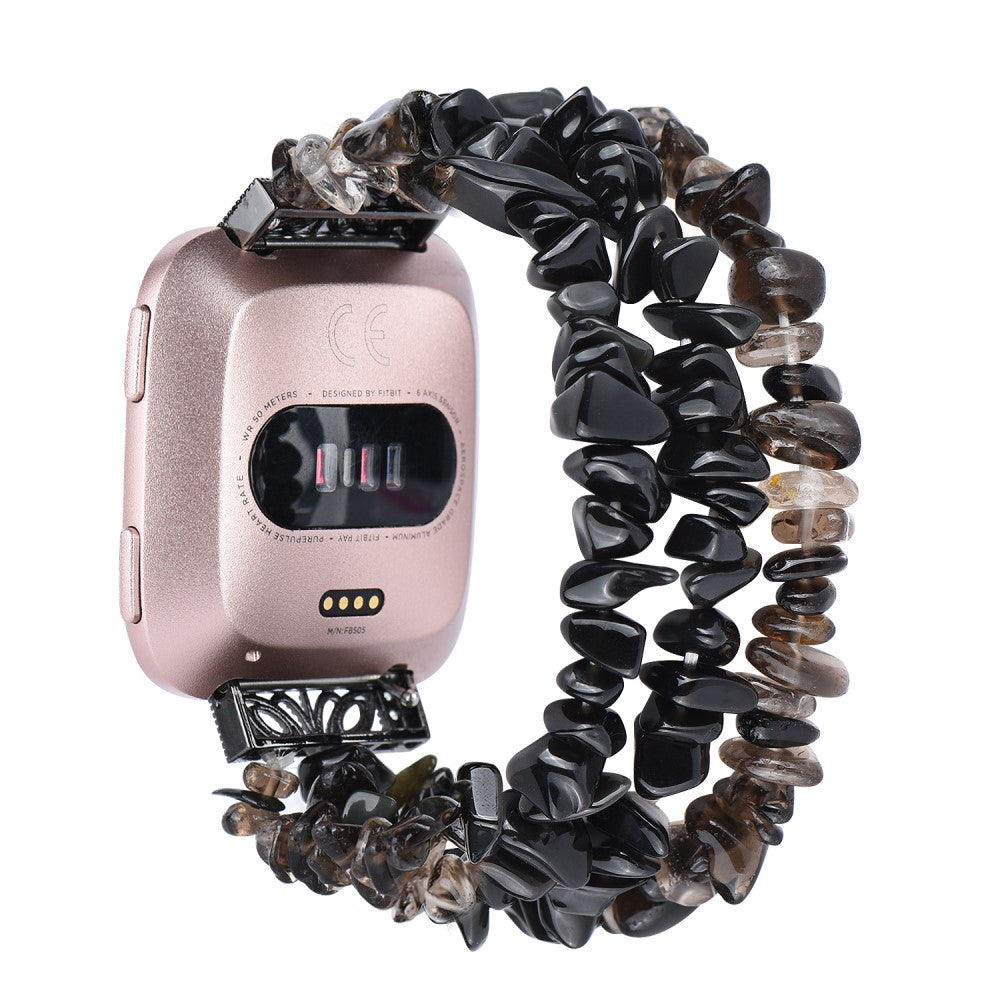 Helt vildt nydelig Fitbit Versa 2 Sten Rem - Sort#serie_2