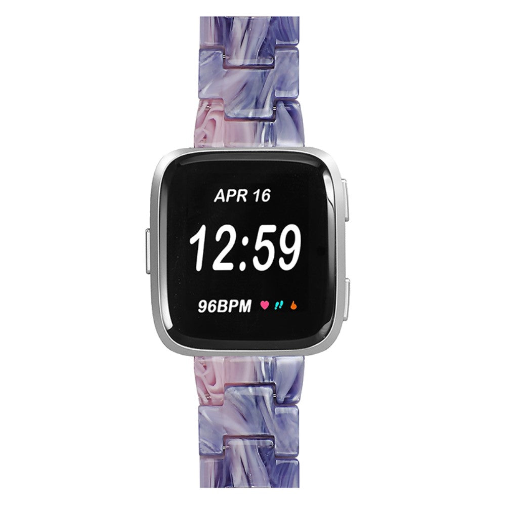 Vildt smuk Fitbit Versa 2 / Fitbit Versa Lite  Urrem - Lilla#serie_4
