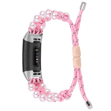 Super flot Fitbit Charge 4 / Fitbit Charge 3 Nylon Rem - Pink#serie_2