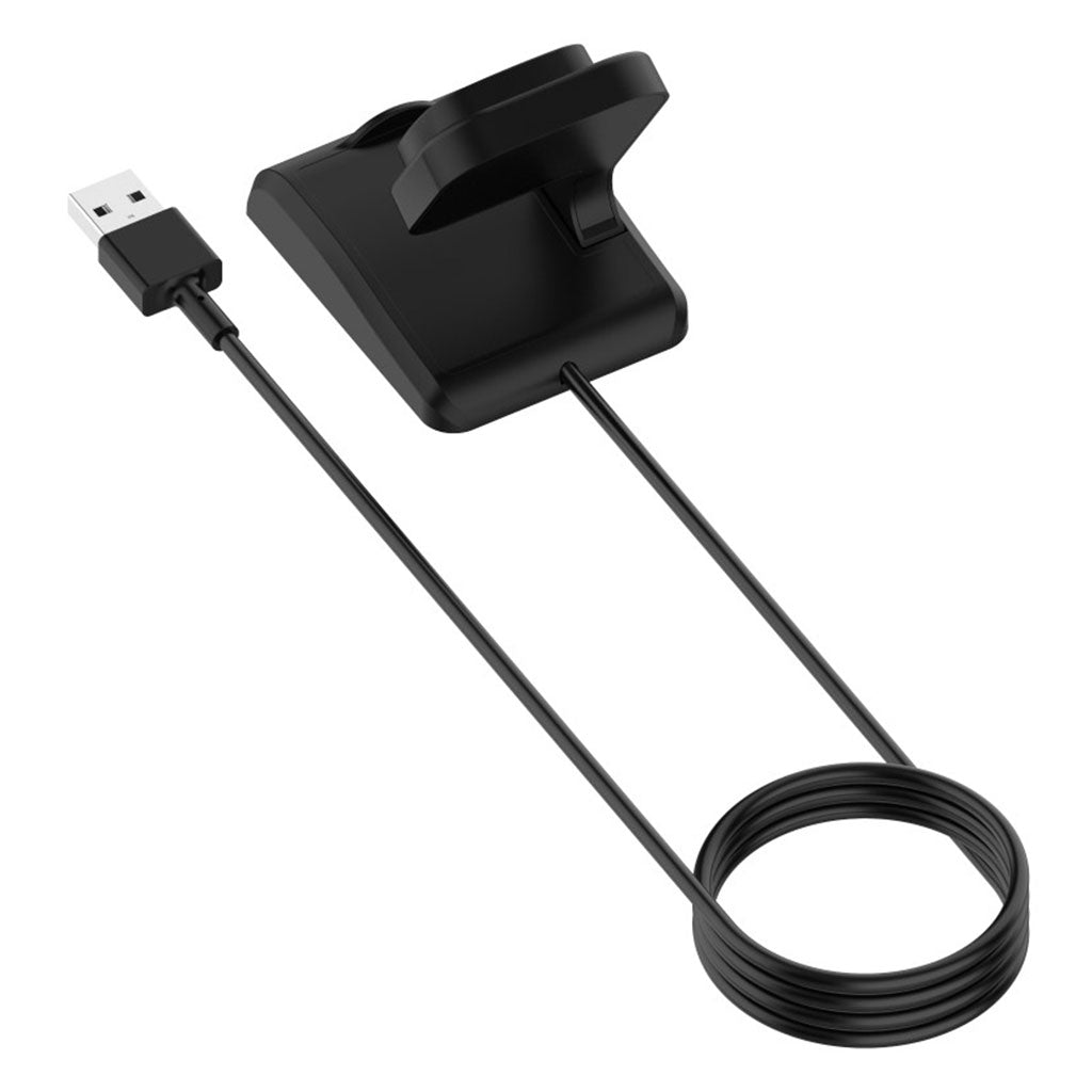 1m Plastik Fitbit Versa 3 / Fitbit Sense USB Ladestation - Sort#serie_014