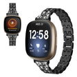 Fitbit Versa 3 / Fitbit Sense 1 Bracelet universel en métal et strass
