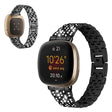 Fitbit Versa 3 / Fitbit Sense 1 Bracelet universel en métal et strass