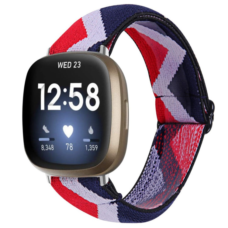 Helt vildt rart Fitbit Versa 3 / Fitbit Sense Nylon Rem - Flerfarvet#serie_7