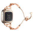 Méga stylé Fitbit Versa 3 Bracelet en métal et strass