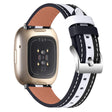Remarquablement soigné, le bracelet en cuir véritable de la Fitbit Versa 3.