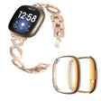 Fitbit Sense 1 / Fitbit Versa 3 Sangle en métal avec coque
