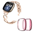 Fitbit Sense 1 / Fitbit Versa 3 Sangle en métal avec coque