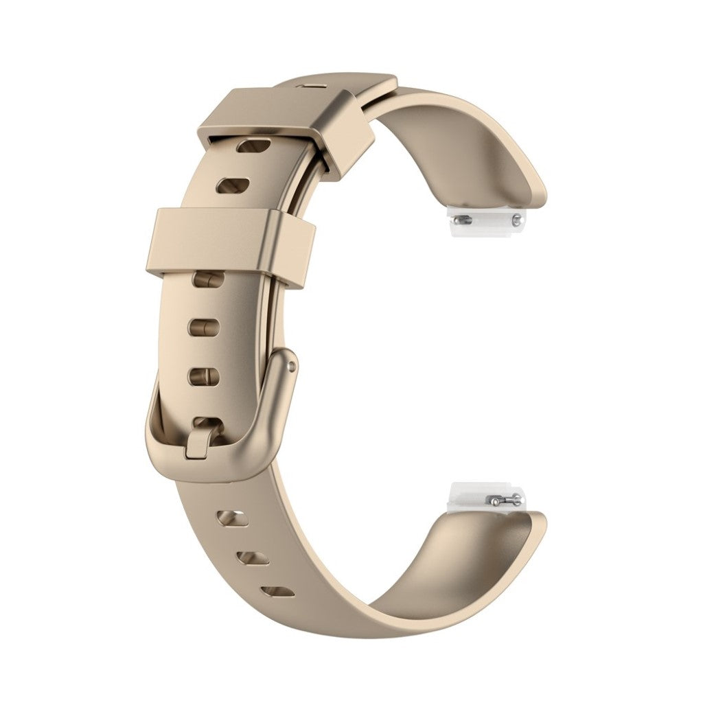 Komfortabel Fitbit Inspire 2 Silikone Rem - Størrelse: L - Guld#serie_13