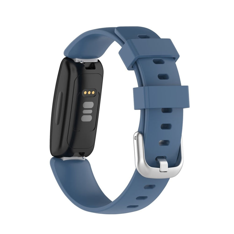 Mega pænt Fitbit Inspire 2 Silikone Rem - Størrelse: L - Blå#serie_14